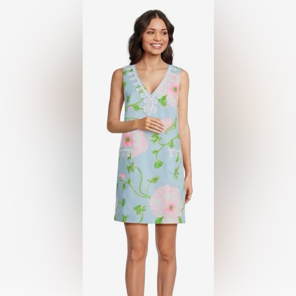 Lilly Pulitzer Sidonie Floral Stretch Shift Minidress - Picture 2 of 12